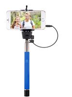 Vivitar VIV-TR-365-BLU Smartphone Selfie Wand with Built-In Shutter Release (Blue)