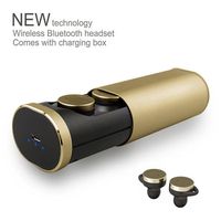 Egmy Wireless Headset Popular Mini TWS Wireless Wireless Bluetooth Earphone Earbuds Headset (Gold)