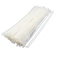 Uxcell Cable Wire Zip Ties Straps, 5 x 200 mm, White, 500 Piece
