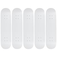 Moose 8.5" Blank Skateboard Deck Dipped White 7-Ply Canadian Maple