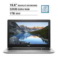 2020 Dell Inspiron 15 5570 15.6 Inch Touchscreen FHD Laptop (Inter 4-Core i7-8550U up to 4.0GHz, 32GB DDR4 RAM, 1TB SSD, Intel HD Graphics 620, Backlit KB, DVD, Win 10) (Renewed)