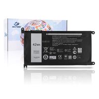ANTIEE 42Wh WDX0R Laptop Battery for Dell Inspiron 13 5368 5378 7368 5379 7378 14 7460 5468 5488 15 5565 5567 5568 5578 7560 7570 7579 7569 17 5765 5767 5770 Series WDXOR 3CRH3 T2JX4 FC92N CYMGM 11.4V