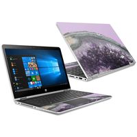 Mightyskins Skin Compatible with Pavilion X360 15.6" (2018) - Amethyst Agate | Protective, Durable, and Unique Vinyl Decal Wrap Cover | Easy to Apply, Remove, and Change Styles | Made in The USA