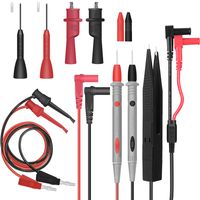Electrical Multimeter Test Leads Set with Alligator Clips Test Hook Test Probes Lead Professional Kit 1000V 10A CAT.II