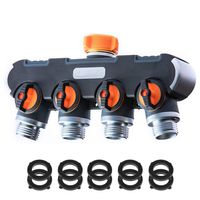 Made King 4 Way Hose Splitter,Garden Hose Splitter,Easy to Open Hose Connector 4 Way with 10 Rubber Washers,Outdoor Faucet, Drip Irrigation Systems & Lawns Product