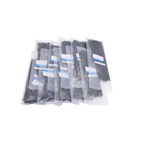 1000pcs 8 inch Small Nylon Cable Tie Width Self Locking 8" Plastic Cable Wire Zip Ties UV Resistant Black