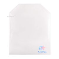 AcePlus 100 CPP Vinyl Sleeve 5" x 5" with Flap - 150 Micron Material, Premium Quality, Made in USA