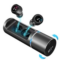 B-Qtech Wireless Earbuds Bluetooth Headphones-Graphene Enhanced Sound Bluetooth 5.0 Stereo HiFi Headphones True Wireless Earbuds with 24 Hours Play Time,Tap Control,Built-in Microphone. (Black)