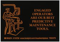 Brady 110763 Label, Self Sticking Polyester, Assorted, 3.5" H x 5" W (Pack of 10)