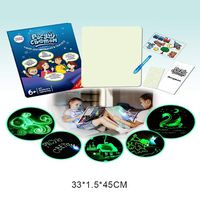 Children's Early Education Color Graffiti Board Painting Fluorescent Writing Luminou Message Handwritten Led Electronic Drawing Reusable Water Coloring Cards Magic Pens Doodle