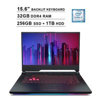 2019 Asus ROG Strix G 15.6 Inch FHD Gaming Laptop (9th Gen Intel 6-Core i7-9750H up to 4.5GHz, 32GB DDR4 RAM, 256GB SSD (Boot) + 1TB HDD, NVIDIA GeForce RTX 2060 6GB, Backlit Keyboard, Windows 10)