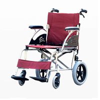 QIDI Wheelchair Light Weight Foldable Light Elderly Trolley Double Brake