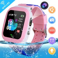 YENISEY Kids Waterproof Smart Watch,Children Phone IP67 Waterproof Smartwatch,Upgrade Touchscreen Smartwatchs,LBS Tracker SOS Anti-Lost Remote Camera Monitoring,Puzzle Game Watch for Girl Boy