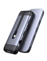 UGREEN USB C Hub 9 in 1 USB Type C HDMI Multiport Adapter Dock with 4K HDMI, VGA, Gigabit Ethernet, PD Charging, 3 USB 3.0 Ports, SD Card Reader Compatible for MacBook Pro 2018 2017, Dell XPS 13