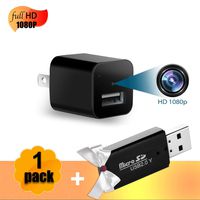Hidden Spy Security Mini Camera - USB Charger Full HD 1080p Resolution Loop Recording, Motion Detection for Home, Office Surveillance and Security, Charge iPhone, Android Devices Nanny cam