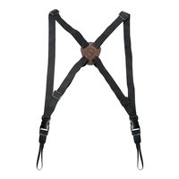 TOURBON Adjustable Binocular Harness Strap Hunting Telescope Camera Rangefinder Belt - Elastic with Leather