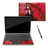 MightySkins Skin Compatible with HP Pavilion x360 14" (2018) - Anime | Protective, Durable, and Unique Vinyl Decal wrap Cover | Easy to Apply, Remove, and Change Styles | Made in The USA