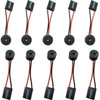 mxuteuk 10pcs Mainboard Computer PC Internal Speaker Buzzer BIOS Alarm Buzzer for Arduino Computer Case DIY HF-1208-DB