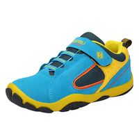 Respctfu✿ Kids Lightweight Sneakers Boys and Girls Casual Running Shoes Breathable Outdoor Hiking Sneakers Strap Athletic Blue