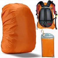 Gryps Waterproof Backpack Rain Cover with Adjustable Anti Slip Buckle Strap & Sliver Coating Reinforced Inner Layer for Camping, Hiking, Traveling, Hunting, Biking and More, 50-60L(Orange)