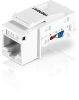 TRENDnet Cat6 Keystone Jack - 50-Pack, 90° Angle Termination, Color-Coded Labeling for T568B Wiring, TC-K50C6