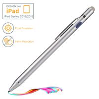 Active Stylus for iPad Pen with Palm Rejection,Compatible with Apple Pencil 2nd Gen Stylus for iPad Pro 11 inch,iPad Pro 12.9 3rd Gen,iPad 6th/7th Gen,Air 3rd Gen,High Precise iPad Pencil,Grey