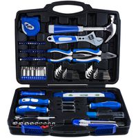 Vastar 102 Piece Home Repair Tool Kit, General Household Tool Kit for Home Maintenance with Plastic Toolbox Storage Case