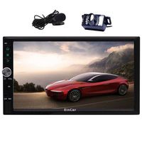 EinCar Android 7.1 Car Stereo Double Din 7'' Touch Screen Car Radio Receiver in Dash GPS Navigation Head Unit with Bluetooth WiFi AM/FM External Microphone Mirror Link + Free Backup Camera