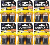 Duracell Alkaline Batteries Size D, 12 Batteries (6 X 2Count Pack)