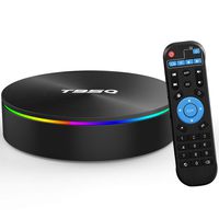Android TV Box, YAGALA T95Q Android 9.0 TV Box 4GB RAM 32GB ROM Amlogic S905X2 Quad-core Cortex-A53 Bluetooth 4.1 HDMI 2.1 4K Resolution H.265 2.4GHz&5GHz Dual Band WiFi Smart Box