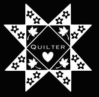 Home Grown Claremore Quilter - Love to Quilt - Vinyl Sticker Decal - 5.5" Width X 5.5" Height (White)