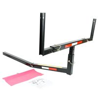 BLACKHORSE-RACING Pick Up Truck Bed Hitch Extender Steel Extension Rack Canoe Boat Kayak Lumber