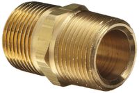 Dixon BCN75 Brass Fitting, Hex Nipple, 3/4" NPT Male
