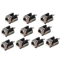 CAT6 Snap-in Shielded Keystone Jack, MACTISICAL RJ45 Cat 6 Ethernet Module Thunder-proof In-Line Couplers