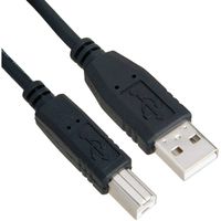 Cable Builders [2-Pack] USB Printer Cable USB Type A Male to B Male Cable (6FT x 2) High Speed USB 2.0 Type A-B 6ft x 2 Cords for Printers