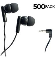 SmithOutlet 500 Pack Classroom Student Testing Headphones Earbuds in Bulk