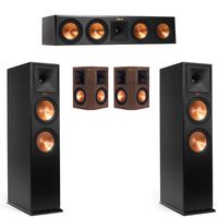 Klipsch RP-280F 5.0 Home Theater System with RP-280F Towers, RP-450C Center, 250S Surrounds