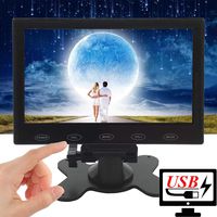 CAIRUTE 7 Inch Ultra-Thin High-Res 1024x600 HD Raspberry Pi 3 Monitor, AV/RCA/VGA/BNC/HDMI, Portable USB Power TFT LCD Computer for PC Laptop, CCTV Video Display Screen, Built in Speaker, Touch Button