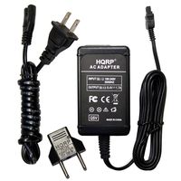 HQRP Replacement AC Adapter/Charger Compatible with Sony HandyCam DCR-SR60, DCR-SR62, DCR-SR65, DCR-SR80, DCR-SR82 / DCR-SR82C, DCR-SR85, DCR-SR90E Camcorder with USA Cord & Euro Plug Adapter