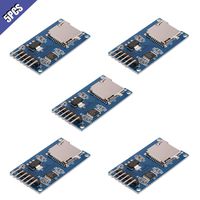 Ximimark 5Pcs Micro SD Card Module Storage Board TF Card Adapter Reader Module SPI Interface with Level Conversion Chip for Arduino
