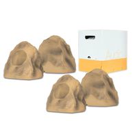 Acoustic Audio B4RS Sandstone Rock Speakers 2 Pair Pack and Wire Outdoor Weatherproof