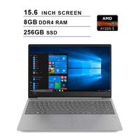 2020 Newest Lenovo Ideapad 330s 15.6 Inch Laptop (AMD Quad-Core Ryzen 5 2500U up to 3.6GHz, 8GB DDR4 RAM, 256GB SSD, AMD Radeon Vega 8, WiFi, Bluetooth, HDMI, Webcam, Windows 10 Home) (Grey)