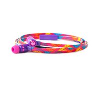 Chic Tangle Free Arts Earbud Headphones with Microphone, Fire Swirl