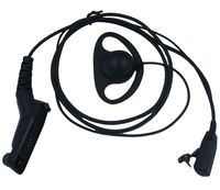 SUNDELY D-Shape Headset with Hidden Mic in PTT Button for Motorola Radio APX4000 DP3600 DGP4150+ XiRP8200 XPR7550 Multi-pin