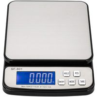 110 LB 50KG Digital Postal Scale, MOCCO Heavy Duty Stainless Steel Multifunctional Shipping Scale 0.1oz / 1g Accuracy with Large Base Counting Function for UPS USPS Floor Bench Office Weight