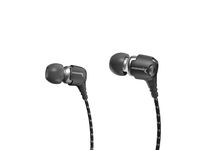 Soniq USA SE500 Pulse Earbuds Active Stereo Noise Isolation Earphones Black/Chrome