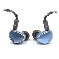 BQEYZ Spring1 Flagship in Ear Monitor Piezoelectric Dynamic Earphones Stereo HiFi Earbuds with Detachable Cable for Smartphones Player PC Tablet (Blue)
