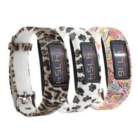 Tkasing Silicone Wristband Strap for Garmin Vivofit 2 Vivofit2 Replacement Band with Clasps Fitness Bands Suitable to (5 Colors B)