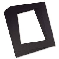 Pacon 726877 Mat Frame, Pre-Cut, 12" x 18" Size, Black