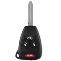 ECCPP Replacement fit for Keyless Entry Remote Key Fob Case Chrysler Pacifica Sebring 200/ Dodge Nitro Avenger Caliber/Jeep Liberty Patriot Compass Wrangler OHT692713AA OHT692427AA (Pack of 1)